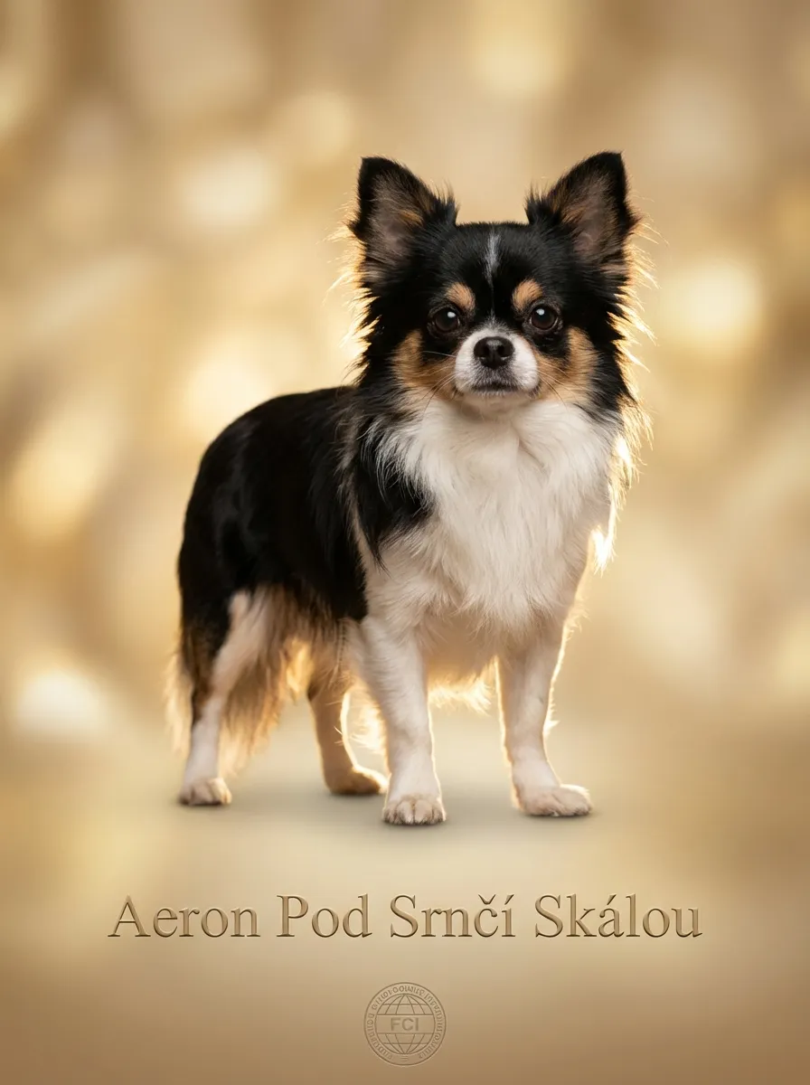 Profesionální prezentace chovného psa.